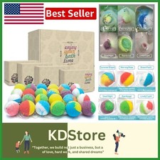 Exquisite Bath Bombs Gift Set - 24 Handmade Fizzies Rich in Aromatic Oils
