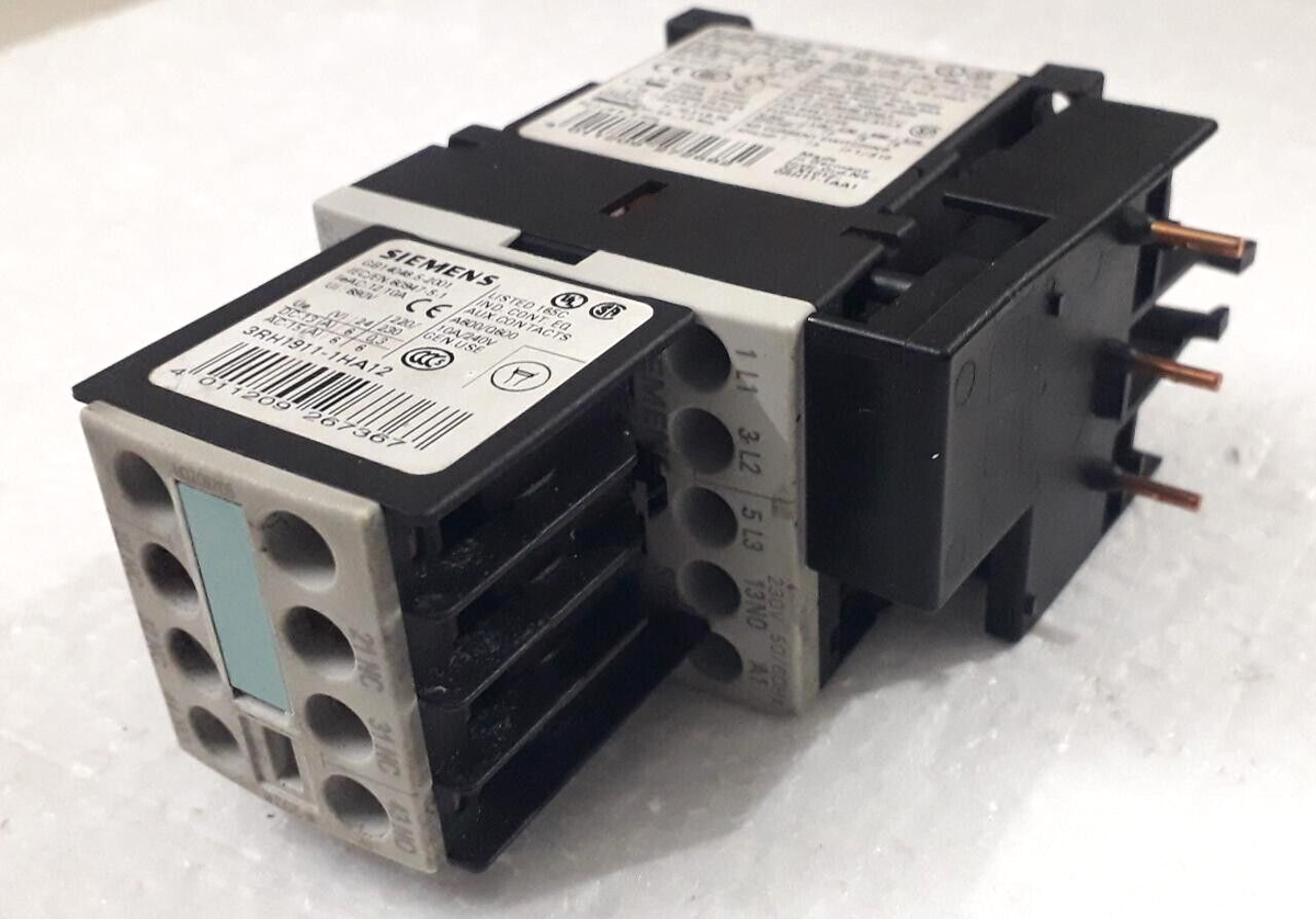 Siemens Sirus 3ZX1012-ORH11-1AA1 Contactor Block with 3RH1911