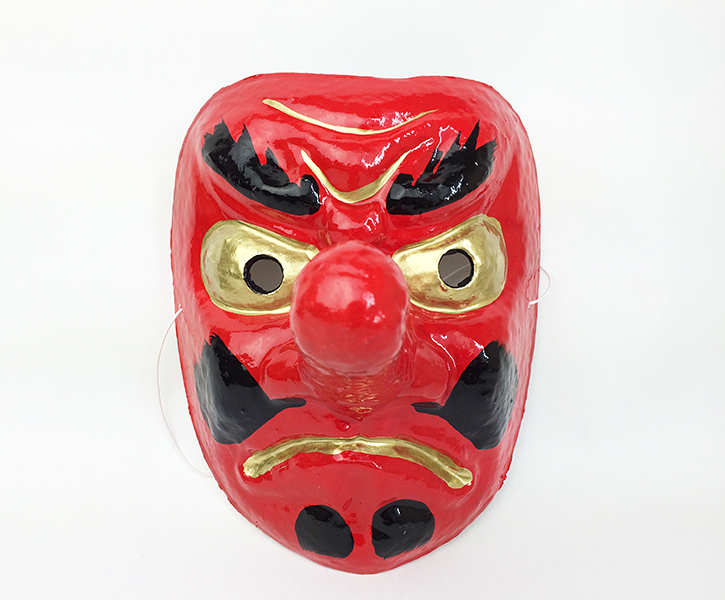 Japanese Tengu Mask Omen Noh Kabuki Samurai Demon Made in Japan | eBay