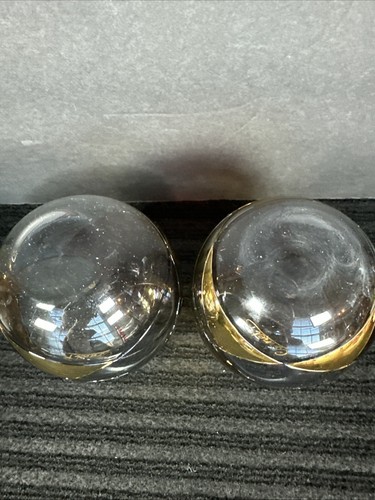 2 Cornet Barcelona Sagrada Stemless Hand Painted Wine Crystal Glasses signed - Picture 12 of 19