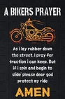 Vintage Decor A Bikers Prayer & Motorcycle Metal Tin Sign Vintage Chic Art De...