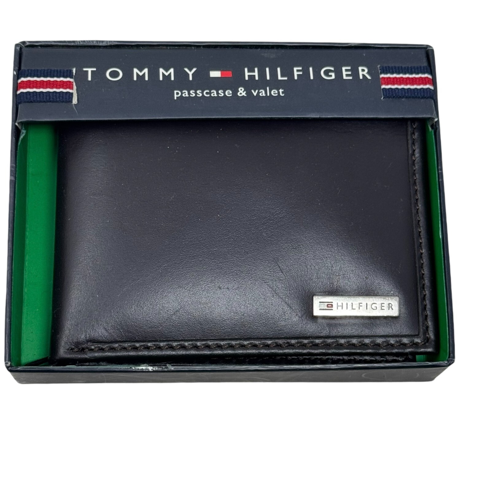 Tommy Hilfiger Men's Premium brownLeather Passcase Valet Billfold Wallet thumbnail 6