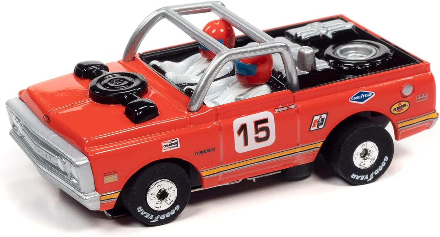 Auto World Thunderjet R34 1970 Chevrolet Baja Blazer (Red) HO Scale Slot Car