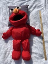Sesame Street Elmo Child Dimension Jumbo Nylon Plush 1992 Hasbro 34 READ