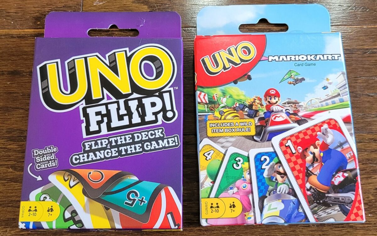 Kit 2 Jogos De Cartas Uno Flip E Uno Clássico Frete Grátis