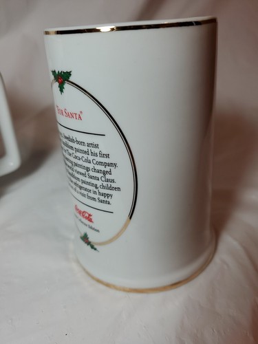 Vintage Coka Cola 1996 "For Santa" and "Seasons Greetings" Collector Coffee Mugs - Picture 12 of 15