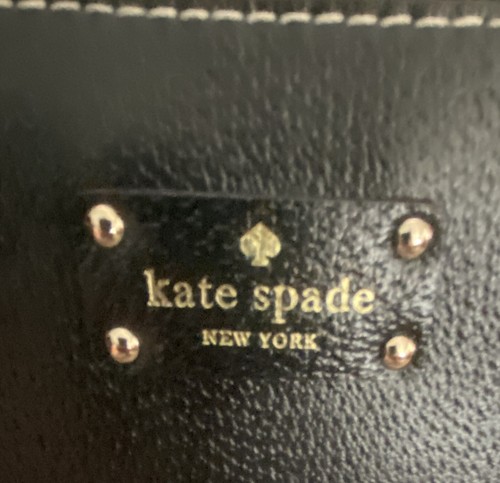 Bolso de Mano Kate Spade Grande Cuero Negro Guijarro Triple Compartimento - Imagen 11 de 19