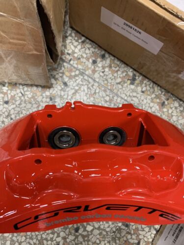 2016+ Corvette Z06 Red Rear Brembo Carbon Ceramic GM Brake Calipers Rotors - Picture 4 of 6