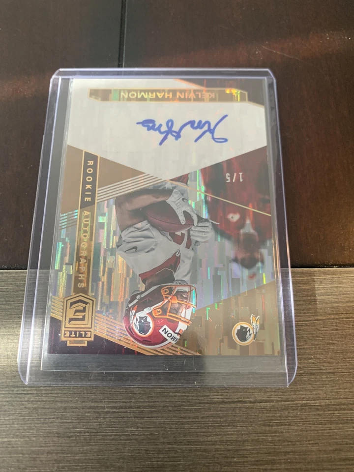 2019 DONRUSS ELITE RA-KH KELVIN HARMON ROOKIE AUTO RC #’d /5 REDSKINS Super Rare - Image 4 of 4