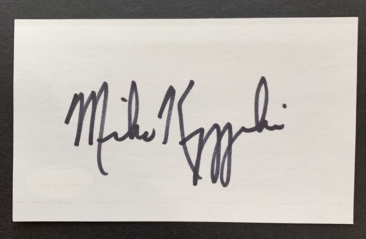 Mike Krzyzewski Coach K Auto NBA サイン カード Mike Krzyzewski Signed Autographed 3x5 Coach K Duke Basketball