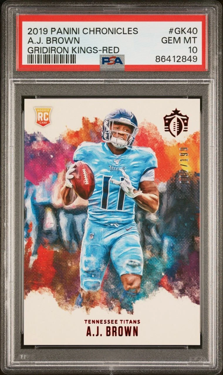 AJ Brown Panini Chronicles Gridiron Kings #GK40 Red