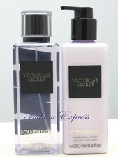 VICTORIA'S SECRET SCANDALOUS FRAGRANCE BODY MIST SPRAY  BODY LOTION 8.4 FL OZ