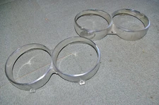1963 1964 ??? CADILLAC HEADLIGHT DOOR RINGS PAIR NICE!!