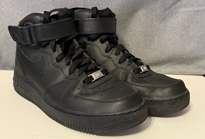 Nike Air Force 1 Mid '07 Black 366731-001 Women's US Size: 9 - UK