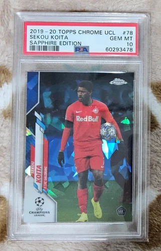2019-20 Topps Chrome Sapphire SEKOU KOITA PSA 10 FC SALZBURG Liefering Austria