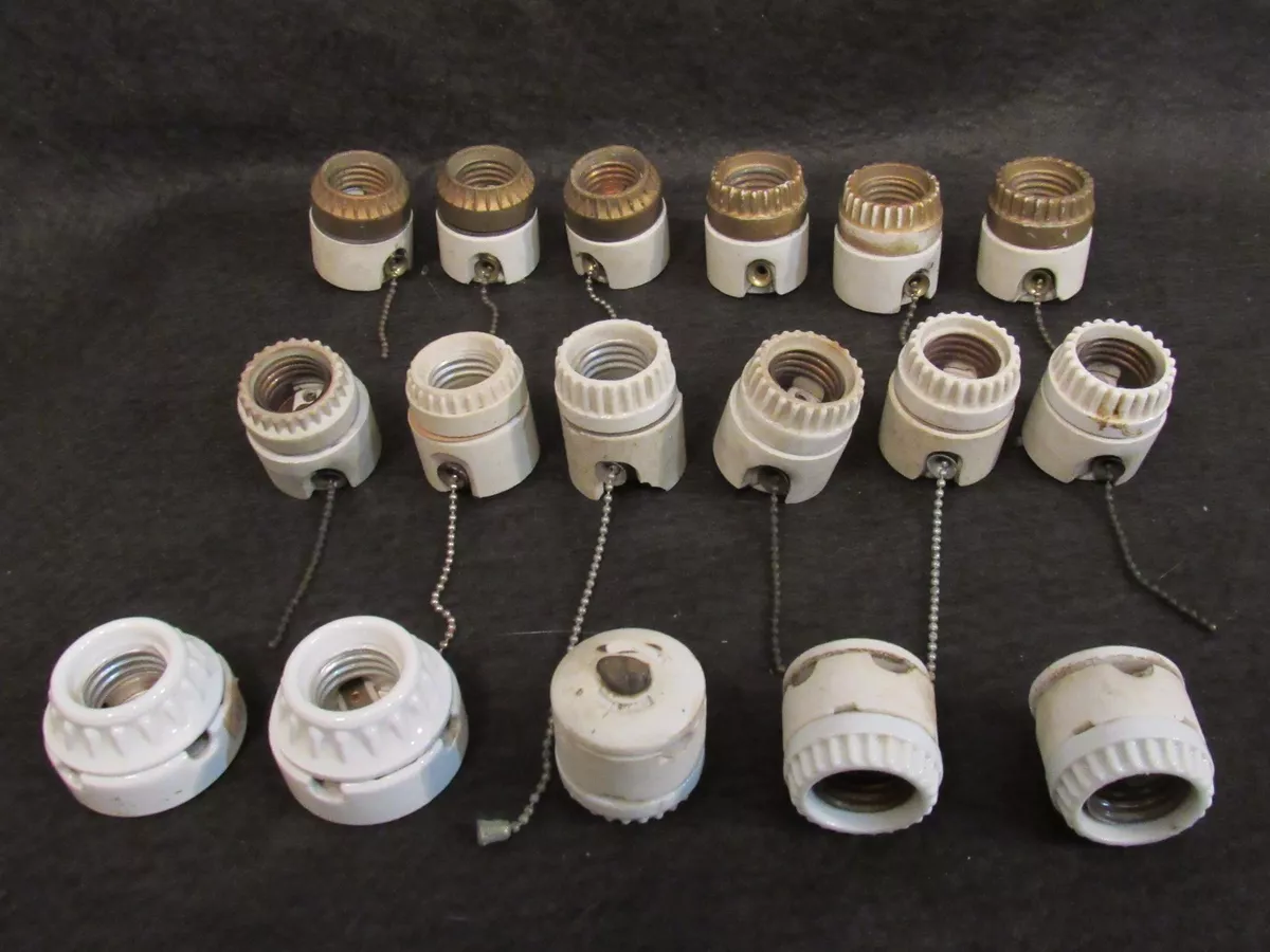 Porcelain on sale light sockets