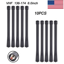 10x VHF 136-174MHz Antenna 6" for XTS2500 XTS3000 XTS3500 XTS5000 HT1000 PR1500