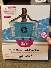 Justice Inflatable Mesh Hammock Pool Float - Converts to Chair, Hammock CT 