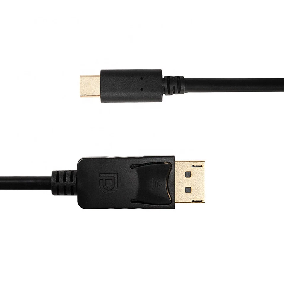 USB-C > DP Stecker Kabel Displayport Adapter PC Computer Monitor Vergoldet 1,8m - Bild 4 von 4