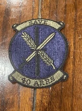 RARE VTG 40th Aerospace Rescue Service Recovery Subdued 80s PATCH 4” USAF ARRS
