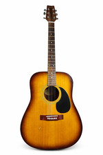 Ozark 3342S Acoustic Guitar Sunburst Dreadnought 6 String Steel Right Handed