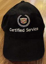 Auto Cadillac Embroidered Symbol Baseball Cap(Black) Hat Certified Service Logo!
