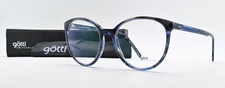 GÖTTI SWITZERLAND Brille Esty MBL 53-16 145 Blau Grau Havana Glanz Rund Panto M