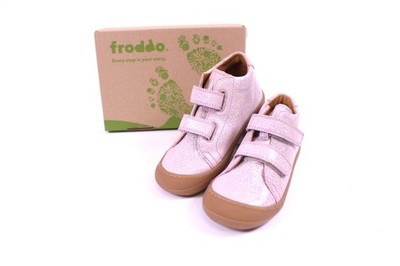 Froddo Ollie S Kinder Sneaker Schuhe Gr. 23 Pink+ Leder Klettverschluss NEU OVP
