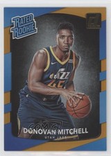 2017 Panini Donruss Rated Rookies Holo Orange Laser Donovan Mitchell #188 0d6s