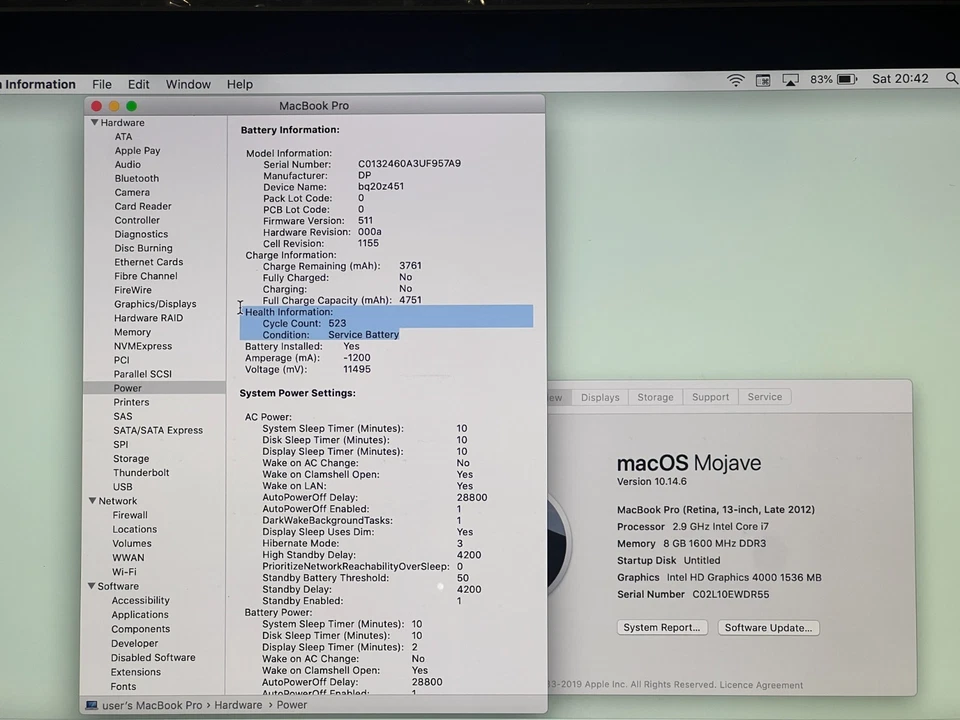 Apple MacBook Pro 13" 2012 · i7 · 8GB · 500GB, photo 3 of 5