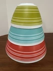 Vintage Charm, Inspired by Pyrex Mixing Bowl Set/ Memory Lane Pattern/ Unused