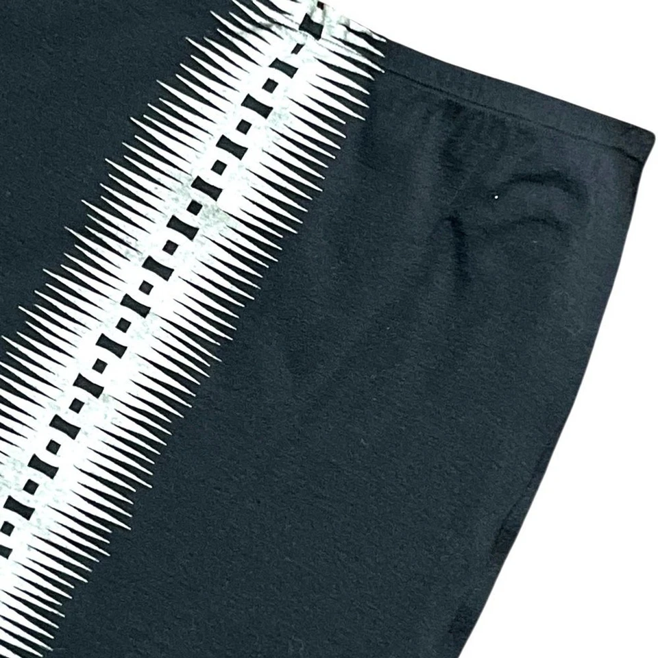 Falda Isabel de Pedro Mr. Cat Talla 12 Negra Lana Serigrafiada a Mano Moderna Midi Foto 2 de 4