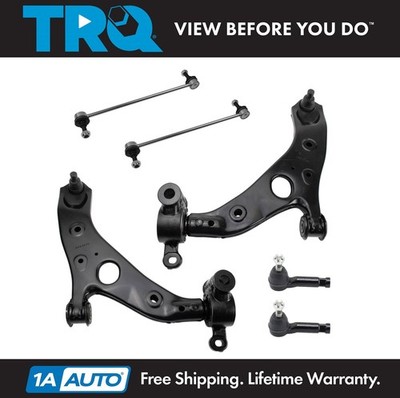 Front Control Arm Ball Joint Sway Bar Link Tie Rod Steering Suspension Kit 6pc
