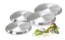 (TG. 30 x 8 x 30 cm) Karl Kruger Piastre Set, Argento, Pezzi - NUOVO 