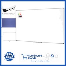 Large Magnetic Dry Erase Whiteboard 35.4" x 23.6" Wall Mountable Aluminum Frame
