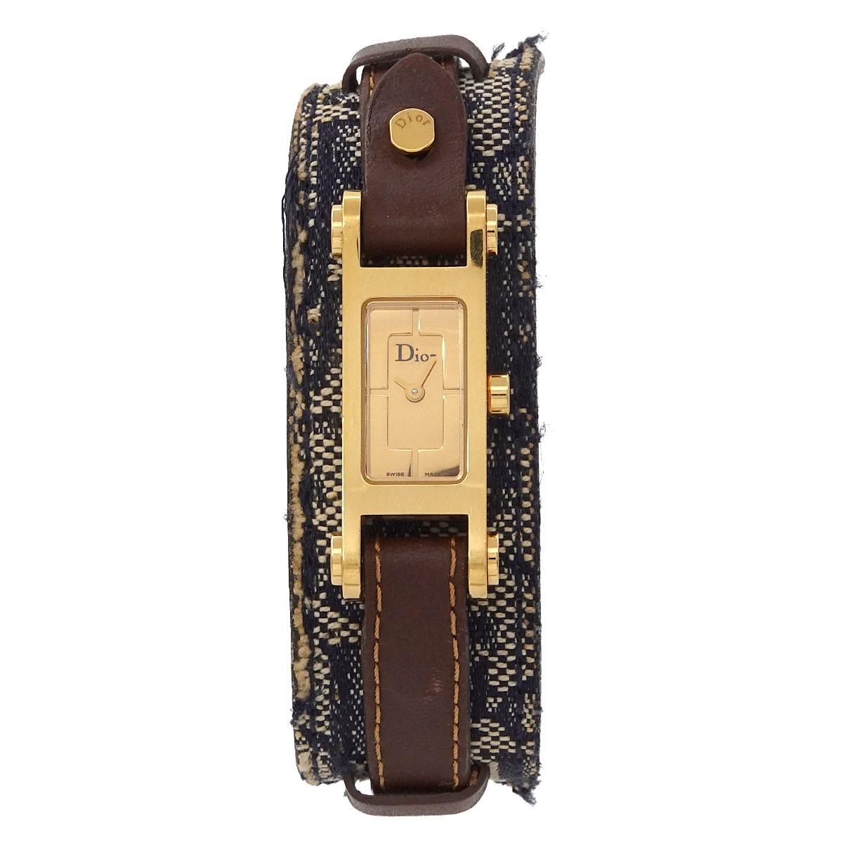 Christian Dior Dior 66 D104-150 Quartz Gold Dial Ladies
