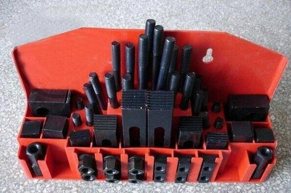 Milling Machine Clamping Set 58pcs Kit Vice M12 Universal Fixture Pressure Plate