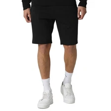 883 Police Fleeton Black Jog Shorts Men’s Cotton Blend Elastic Waist Casual Wear