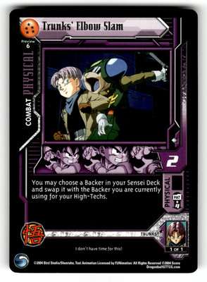 Dragon Ball GT - Trunks, Elbow Slam - Preview Rare - Lost Episodes Score