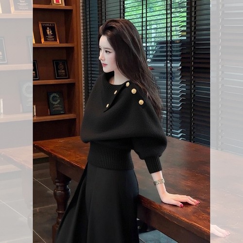 New Winter Women's Lapel Collar Warm Sweater Brown Wool Knitted Short Tops - Picture 20 of 21