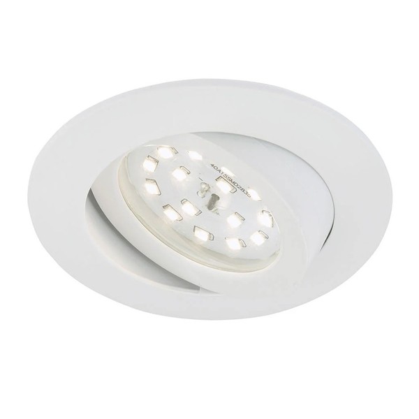 Briloner Led Einbauleuchte Rund Weiß 6,5W Modul Warm Schwenkbar 3-Stufen-Dimmbar-image