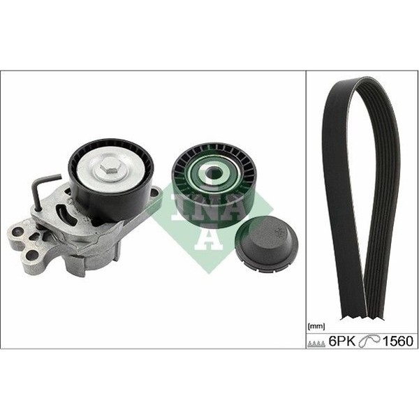 Ina 529 0109 10 Keilrippenriemensatz FüR Peugeot Citroen Berlingo Xsara Partner-image