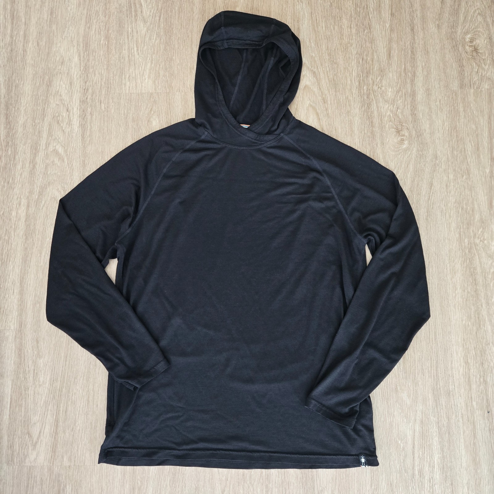 SmartWool Merino Sport 150 Sudadera con Capucha Capa Base Hombre’s Grande Negra