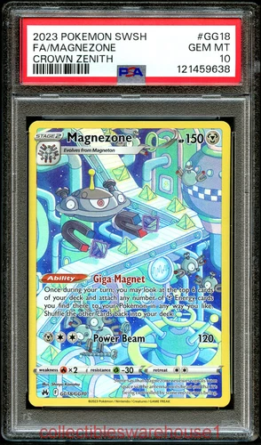 Pokemon Crown Zenith Magnezone GG18 PSA 10