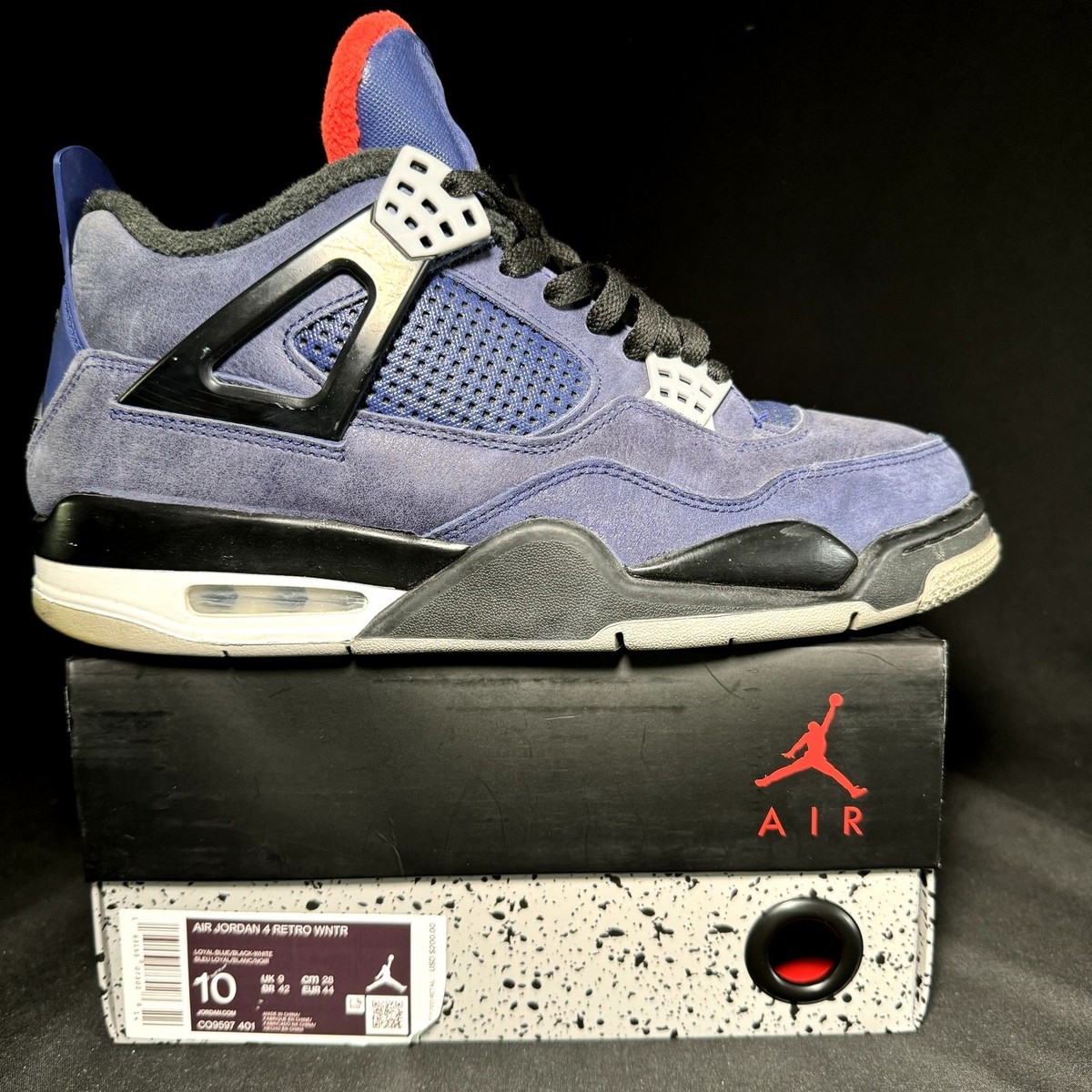 Jordan 4 Winter Loyal Blue 2019 Men\'s Dark Blue Sneakers JORDAN MENS Air Jordan 4 Retro  main image 4