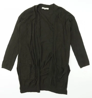Peacocks Womens Green Collared  Viscose Cardigan Jumper Size 8 - Image 1 of 4
