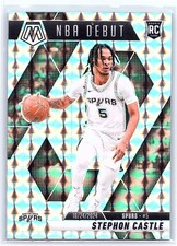 2024-25 Panini  Mosaic Stephon Castle #267 Rookie NBA Debut RC Spurs Variation