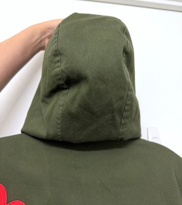 NWT Alice + Olivia Cheryl Embellished Hooded Parka Coat Army Olive