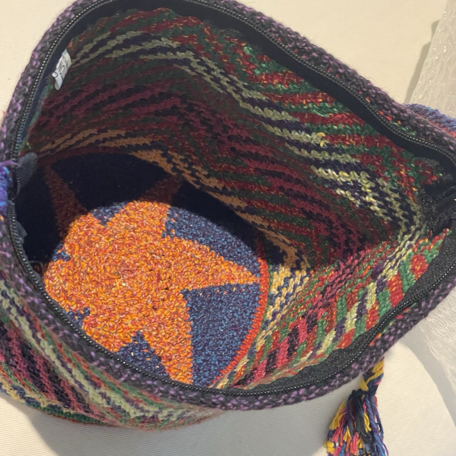 Handmade Guatemalan Hackysack Style Shoulder Bag … - image 6