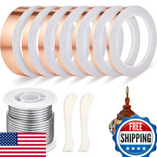 Innconee 10 Pc Stained Glass Kit: 1lb 60/40 Solder, Copper Foil Tools